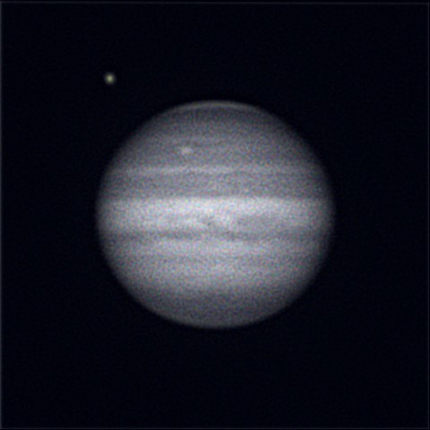 Jupiter image through methane-band